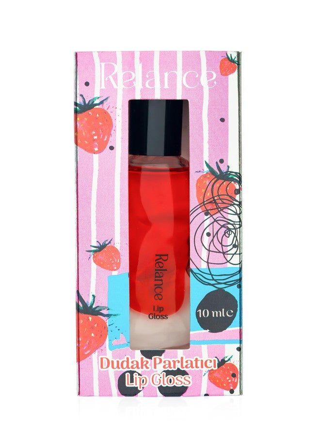 Relance Premium Lip Gloss, Red, Moisturizing Formula with Shine Effect, 10 ml - Image 4